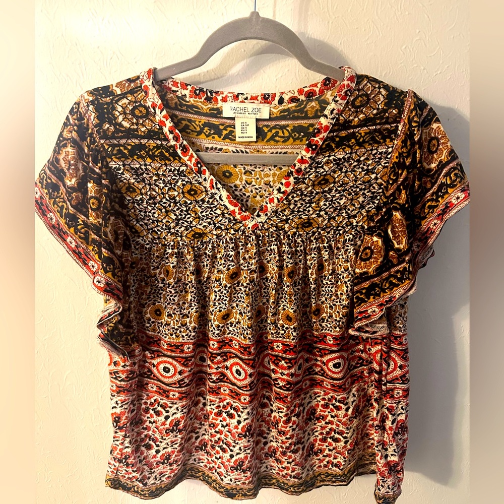Rachel Zoe short sleeved blouse.